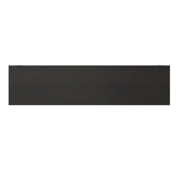 English Elm Amherst Wide Low Profile Solid Wood Bookcase with Tapered Legs for Living Rooms Brown B136P510063