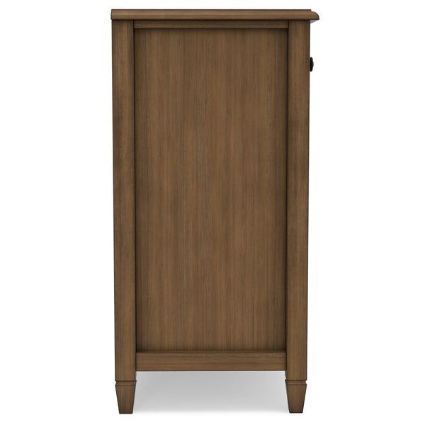 English Elm Connaught Solid Wood Buffet Cabinet Rustic Brown Raised Panel Doors Dining Storage B136P510692