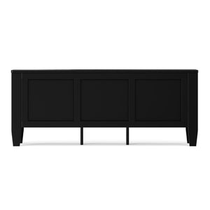 English Elm Brooklyn Paneled Storage Trunk Bench with Lift Top Matte Black Finish Entryway Seating B136P515440