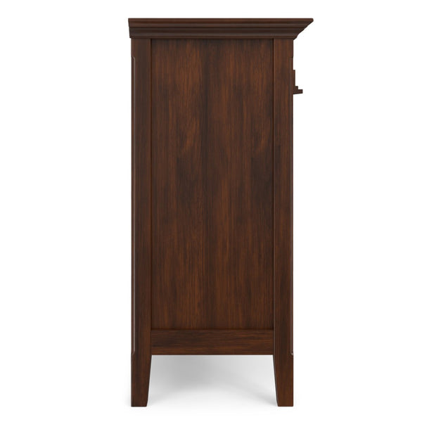 English Elm Amherst Two Shelf Solid Wood Bookcase with Tapered Legs for Living Room Display B136P515441