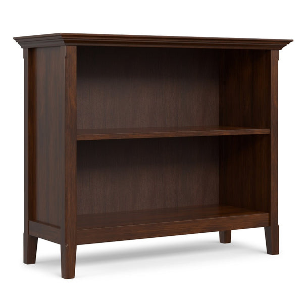 English Elm Amherst Two Shelf Solid Wood Bookcase with Tapered Legs for Living Room Display B136P515441