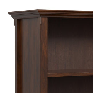 English Elm Amherst Two Shelf Solid Wood Bookcase with Tapered Legs for Living Room Display B136P515441