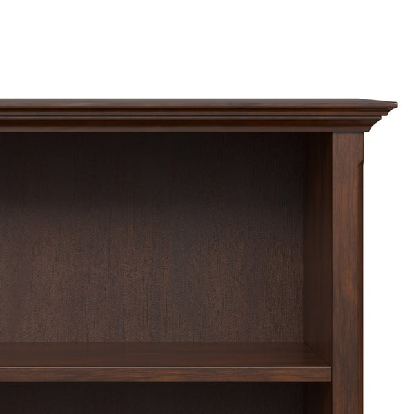 English Elm Amherst Two Shelf Solid Wood Bookcase with Tapered Legs for Living Room Display B136P515441