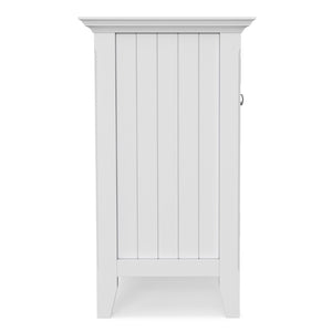 English Elm Bedford Solid Wood Buffet with White Stain Finish and Brushed Nickel Hardware for Dining B136P515443