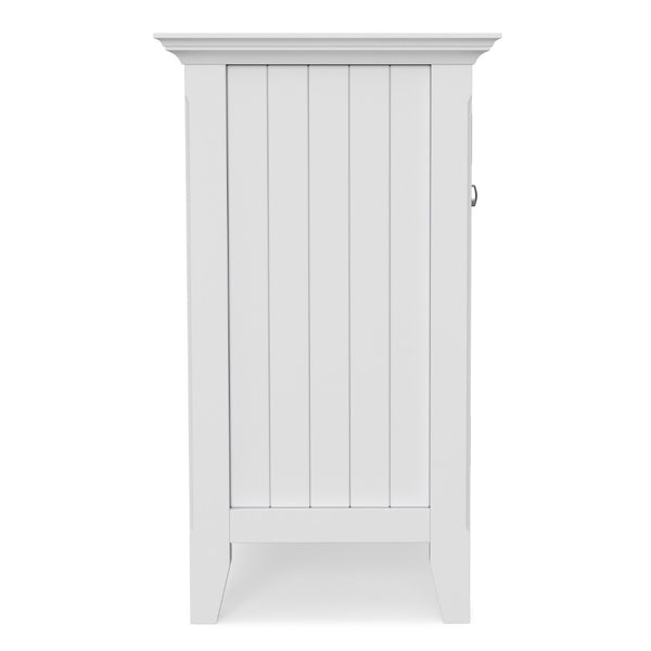 English Elm Bedford Solid Wood Buffet with White Stain Finish and Brushed Nickel Hardware for Dining B136P515443