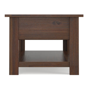 English Elm Monroe Solid Acacia Wood Coffee Table with Storage Drawers for Farmhouse Living Rooms B136P515444