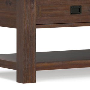 English Elm Monroe Solid Acacia Wood Coffee Table with Storage Drawers for Farmhouse Living Rooms B136P515444