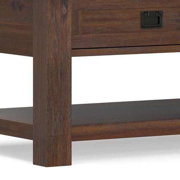 English Elm Monroe Solid Acacia Wood Coffee Table with Storage Drawers for Farmhouse Living Rooms B136P515444