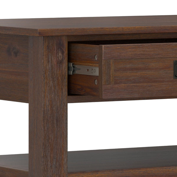 English Elm Monroe Solid Acacia Wood Coffee Table with Storage Drawers for Farmhouse Living Rooms B136P515444