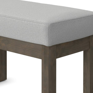 English Elm Milltown Compact Linen Upholstered Ottoman Bench for Bedroom Entryway or Reading Nook B136P515446