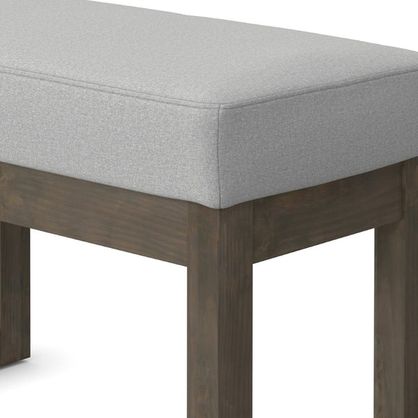 English Elm Milltown Compact Linen Upholstered Ottoman Bench for Bedroom Entryway or Reading Nook B136P515446