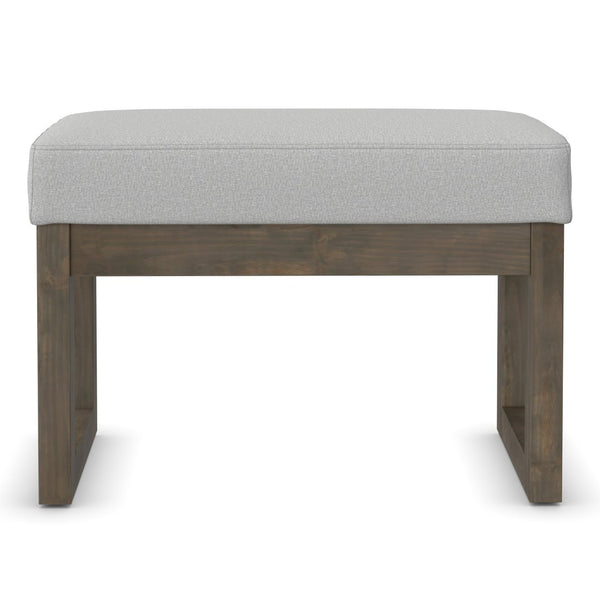 English Elm Milltown Compact Linen Upholstered Ottoman Bench for Bedroom Entryway or Reading Nook B136P515446