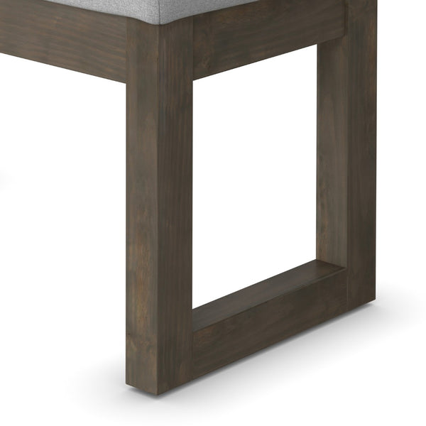 English Elm Milltown Compact Linen Upholstered Ottoman Bench for Bedroom Entryway or Reading Nook B136P515446