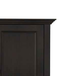 English Elm Amherst Solid Wood Storage Cabinet Hickory Brown Finish Transitional Style Two Doors B136P515447