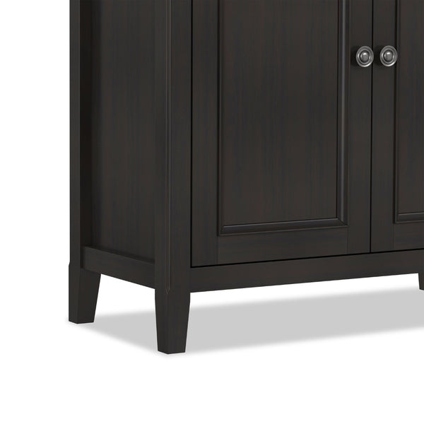 English Elm Amherst Solid Wood Storage Cabinet Hickory Brown Finish Transitional Style Two Doors B136P515447