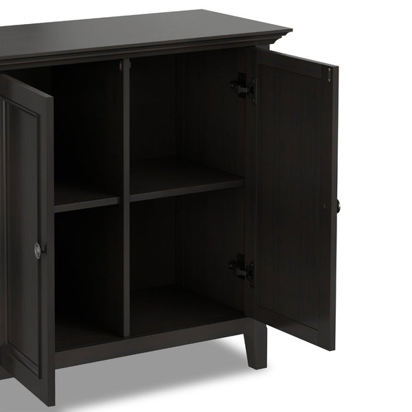 English Elm Amherst Solid Wood Storage Cabinet Hickory Brown Finish Transitional Style Two Doors B136P515447