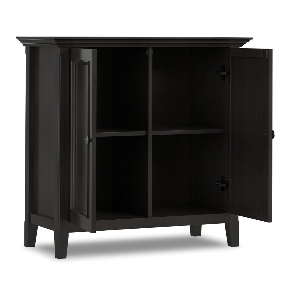English Elm Amherst Solid Wood Storage Cabinet Hickory Brown Finish Transitional Style Two Doors B136P515447