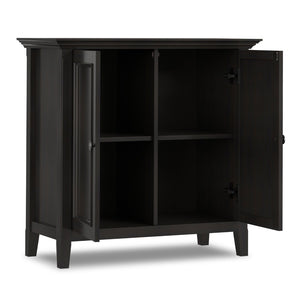 English Elm Amherst Solid Wood Storage Cabinet Hickory Brown Finish Transitional Style Two Doors B136P515447