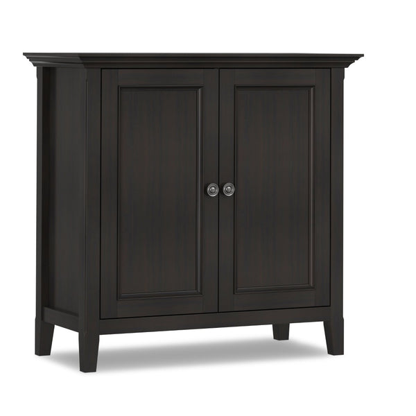 English Elm Amherst Solid Wood Storage Cabinet Hickory Brown Finish Transitional Style Two Doors B136P515447