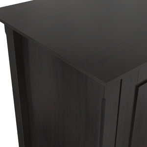 English Elm Amherst Solid Wood Storage Cabinet Hickory Brown Finish Transitional Style Two Doors B136P515447