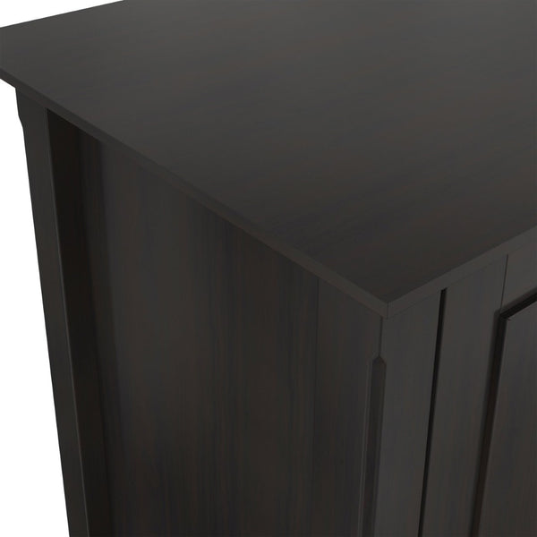 English Elm Amherst Solid Wood Storage Cabinet Hickory Brown Finish Transitional Style Two Doors B136P515447