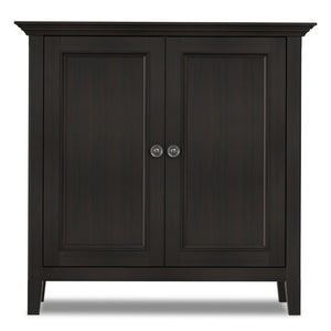 English Elm Amherst Solid Wood Storage Cabinet Hickory Brown Finish Transitional Style Two Doors B136P515447