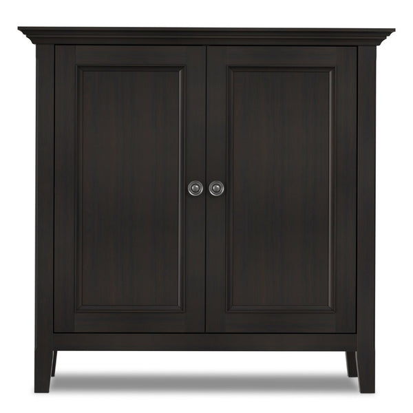 English Elm Amherst Solid Wood Storage Cabinet Hickory Brown Finish Transitional Style Two Doors B136P515447