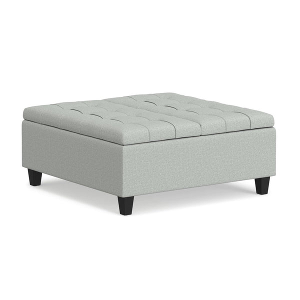 English Elm Harrison Tufted Storage Ottoman Lift Top Coffee Table for Living Room Decor B136P515448