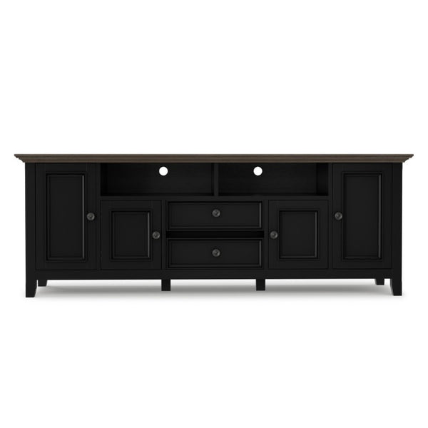English Elm Amherst Pine Wood TV Console with Cabinet Doors and Drawers for Living Room B136P515449