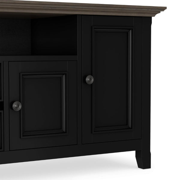 English Elm Amherst Pine Wood TV Console with Cabinet Doors and Drawers for Living Room B136P515449