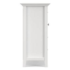 English Elm Amherst White Pine Storage Cabinet with Four Drawers and Bronze Hardware for Any Room B136P519006