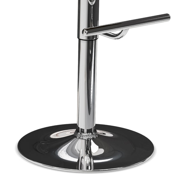 English Elm Dixie Bentwood Swivel Barstool with Walnut Veneer and Chrome Base for Kitchen Islands B136P529266