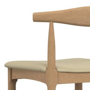 English Elm Molly Mid-Century Bar Stool with Beech Wood Legs and Faux Leather Padded Seat B136P529267