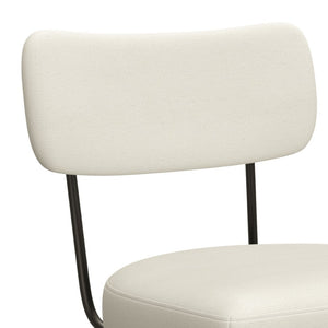 English Elm Giselle Upholstered Swivel Barstools Set of 2 with Foam Padded Seat for Kitchen Island B136P529271