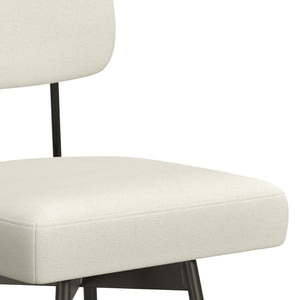 English Elm Giselle Upholstered Swivel Barstools Set of 2 with Foam Padded Seat for Kitchen Island B136P529271
