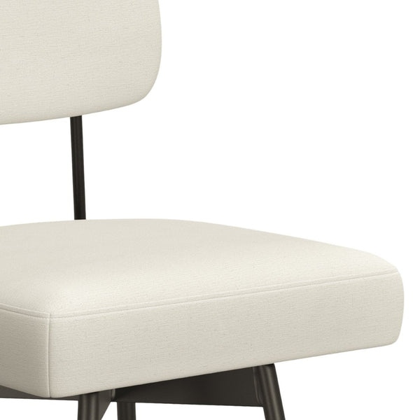 English Elm Giselle Upholstered Swivel Barstools Set of 2 with Foam Padded Seat for Kitchen Island B136P529271