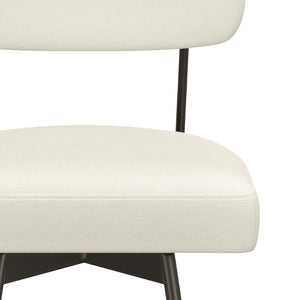 English Elm Giselle Upholstered Swivel Barstools Set of 2 with Foam Padded Seat for Kitchen Island B136P529271