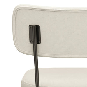 English Elm Giselle Upholstered Swivel Barstools Set of 2 with Foam Padded Seat for Kitchen Island B136P529271