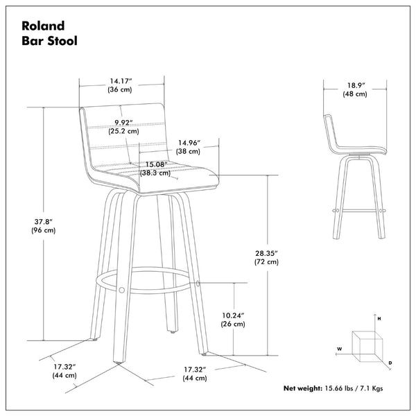 English Elm Roland Swivel Barstool Linen Upholstered Bentwood Mid-century Modern Kitchen Island Seat B136P529274