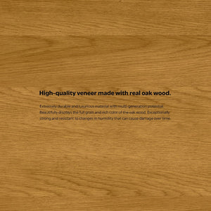 English Elm Hunter Oak Veneer Sideboard with Hairpin Legs for Modern Dining Room Storage B136P529277
