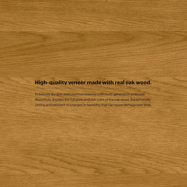 English Elm Hunter Oak Veneer Sideboard with Hairpin Legs for Modern Dining Room Storage B136P529277