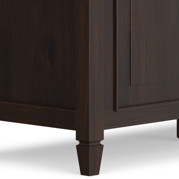 English Elm Connaught Solid Wood British Colonial Storage Trunk Bench for Entryway or Living Room B136P529278