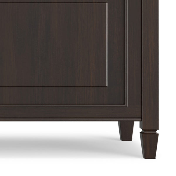 English Elm Connaught Solid Wood British Colonial Storage Trunk Bench for Entryway or Living Room B136P529278