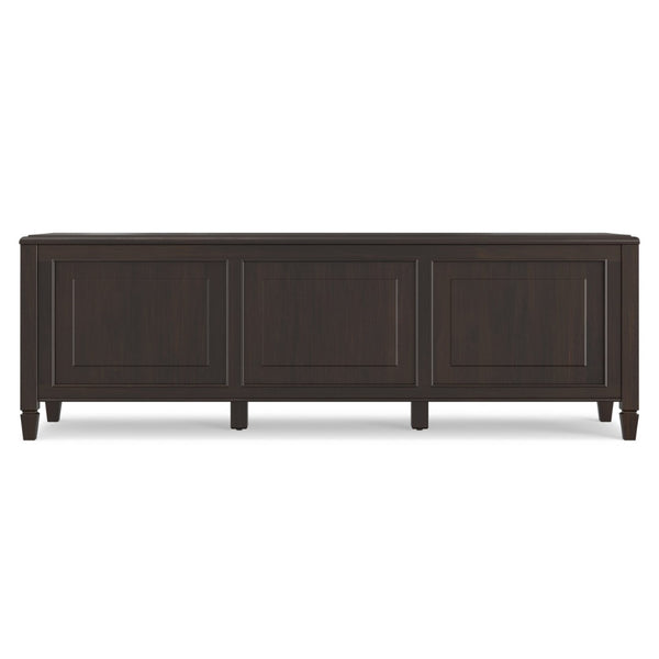 English Elm Connaught Solid Wood British Colonial Storage Trunk Bench for Entryway or Living Room B136P529278