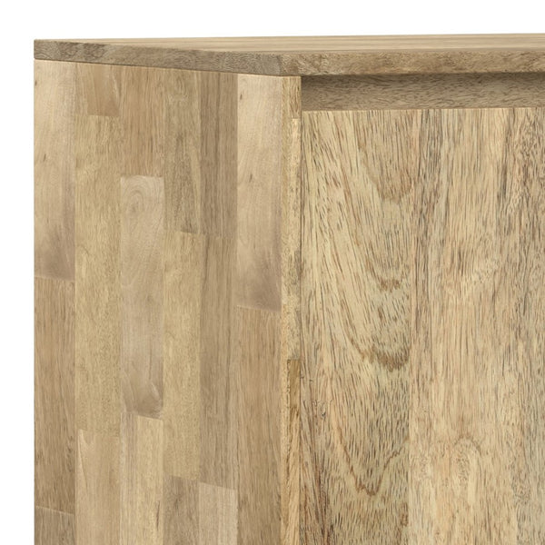English Elm Hunter Solid Mango Wood Storage Cabinet with Hairpin Legs for Living Room or Entryway B136P529281