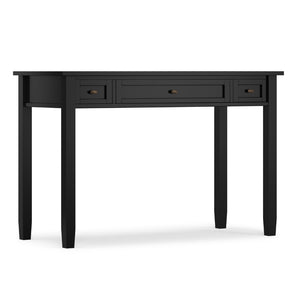 English Elm Warm Shaker Style Solid Pine Writing Desk with Bronze Hardware for Home Office B136P537796