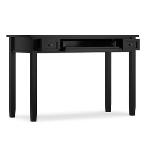 English Elm Warm Shaker Style Solid Pine Writing Desk with Bronze Hardware for Home Office B136P537796