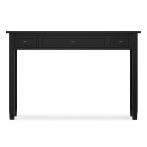 English Elm Warm Shaker Style Solid Pine Writing Desk with Bronze Hardware for Home Office B136P537796