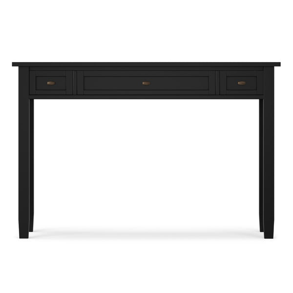English Elm Warm Shaker Style Solid Pine Writing Desk with Bronze Hardware for Home Office B136P537796