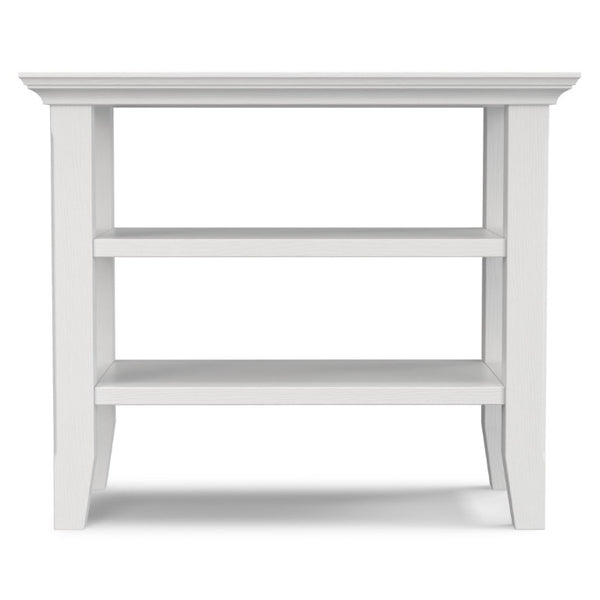 English Elm Acadian Solid Pine Open Shelf Side Table Slim Farmhouse Design for Entryway or Bedroom B136P541107